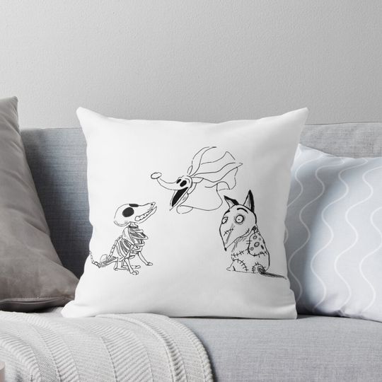 Discover Tim Burton Dogs Pillow