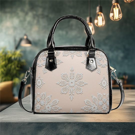 Discover Everyday shoulder bag vegan leather tote art deo lace popular design purse spring winter fall  even Christmas Holiday art satchel purse