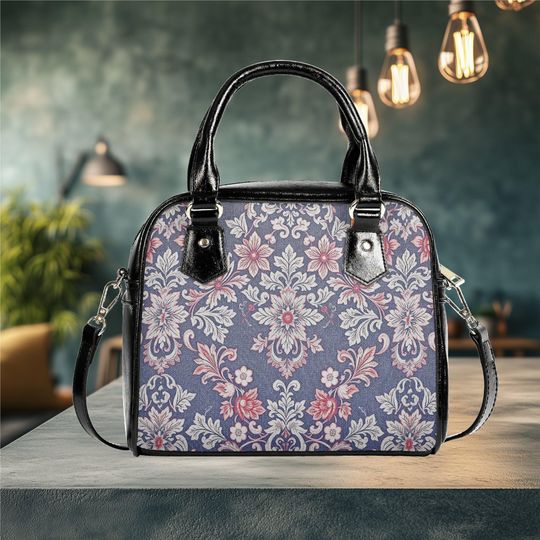 Discover Shoulder Handbag satchel messenger floral flower aesthetic  bag purse black tote spring summer fall winter handbag Make a nice gift