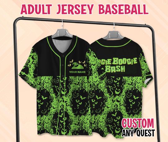 Discover Nightmare Before Baseball Jersey, Oogie Boogie Jersey, Monster Baseball Jersey