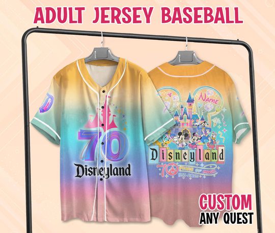 Discover Disneyland 70th Anniversary Baseball Jersey, 70 Years Of Magic Shirt