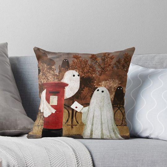 Discover Ghost Post Pillow