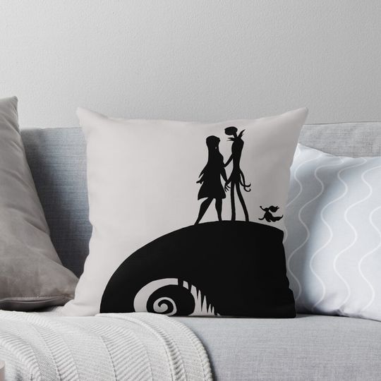 Jack, Sally & Zero Pillow