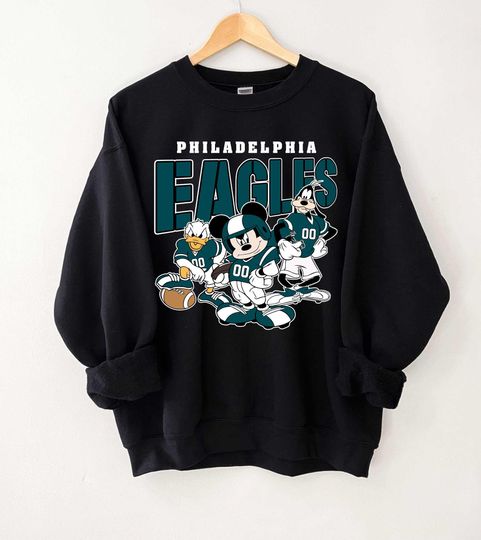 CUSTOM Football Team Inspired Mickey and Friends Sweatshirt, All Teams Available Football Matching Disney Shirts, Custom football Football Team