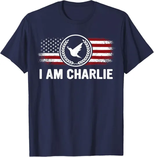 Discover I am Charlie American Flag Unisex T-Shirt