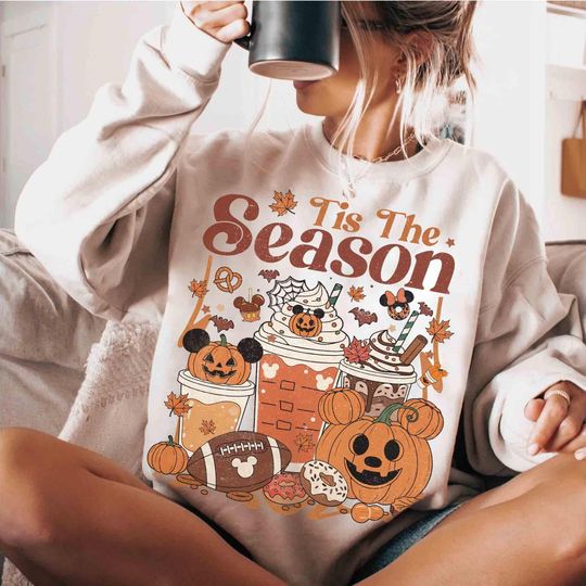 Disney Mickey Fall Castle Shirt, Disney Tis The Season Shirt, Disney Fall Sweatshirt, Mickey Pumpkin Tee, Fall Vibes Tee Pumpkin Season Tee