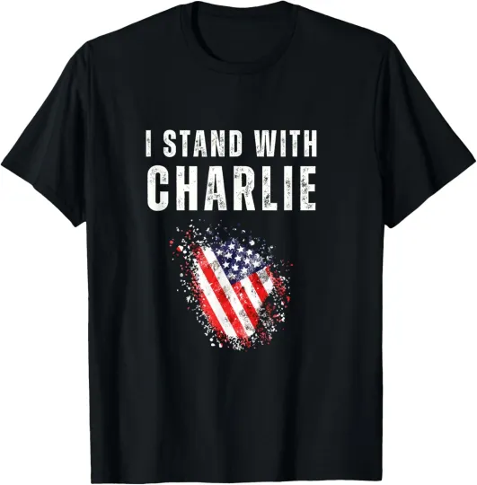Discover American Flag Patriot I Stand with Charlie Unisex T-Shirt