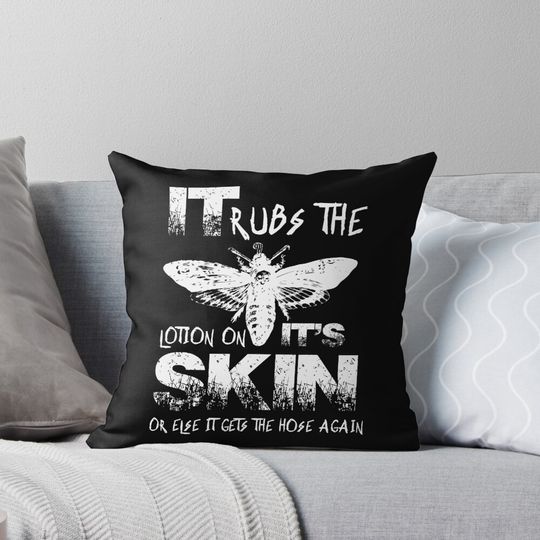 It Rubs The Lotion On Its Skin Pillow