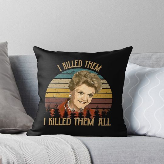 Discover Vintage Murder She Wrote - I Killed Them I Killed Them Pillow