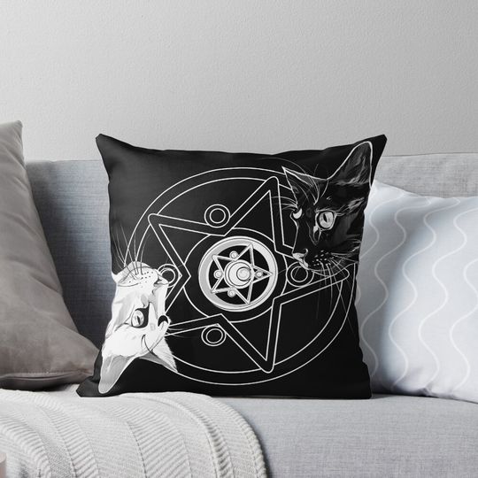 Discover Gothic Cats  Pillow