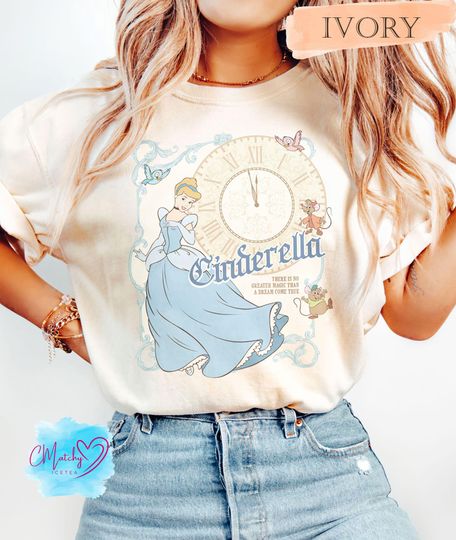 Discover Retro Disney Cinde Shirt, A Dream Is A Wish Your Heart Makes Shirt, Disney Vacation Tee, Cinde Shirt, Disney Princess Shirt