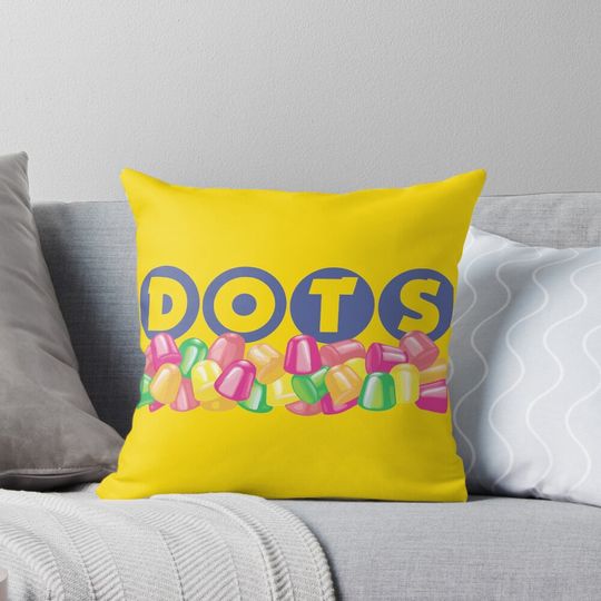 Discover Dots Candy Gumdrops Pillow