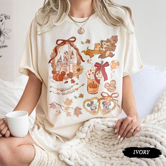 Discover Coquette Bow Disney Castle Halloween Shirt, Comfort Color Tis the Season Tee, Disney Fall Sweatshirt Mickey Pumpkin Shirt, Disney Fall Vibes