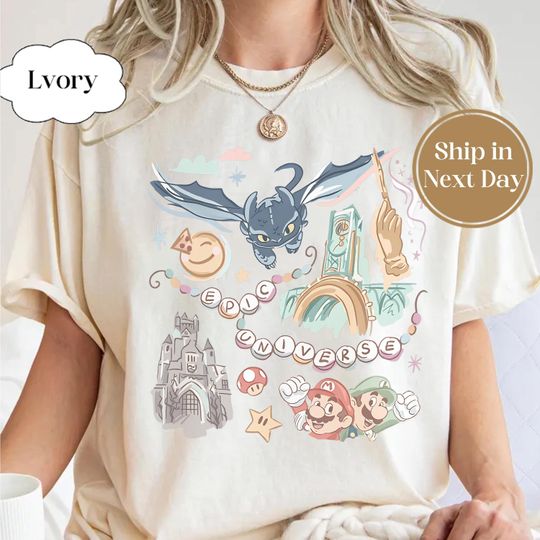 Discover Comfort Colors Retro Epic Universe Shirt, Family Universe park trip 2025 shirt, Orlando Park Epic Universe Shirts, Walt Disney Wolrd Tee