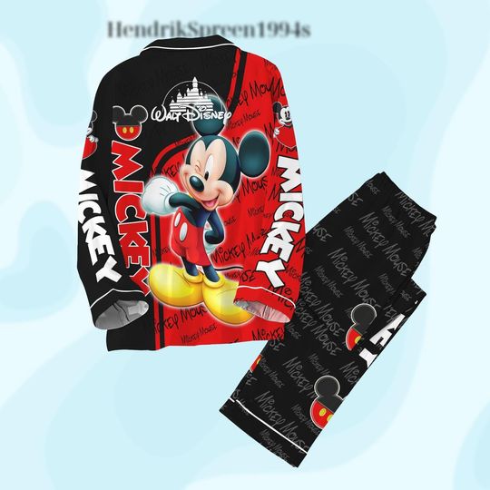 Discover Mickey Mouse Pajamas Set, Disney Mickey Sleepwears, Magic Kingdom Shirt