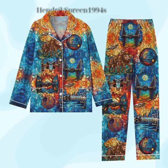 Discover Halloween Star Wars Pajamas Set, Spaceship Pajamas Set, Star Wars Holiday Pajama
