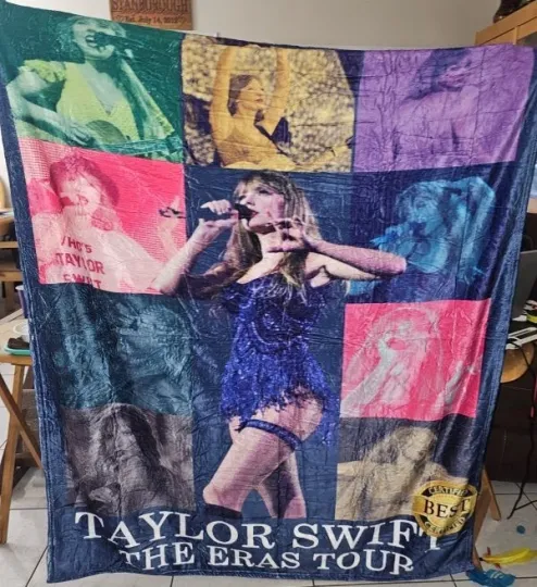 Taylorr Swifts Eras Tour Throw Blanket, Gift for Fan