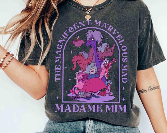 Discover The Magnificent Marvelous Mad Madame Mim Vintage Shirt, The Sword In The Stone Shirt, Disney Villains Madam Mim Tee, Disneyland Family Trip