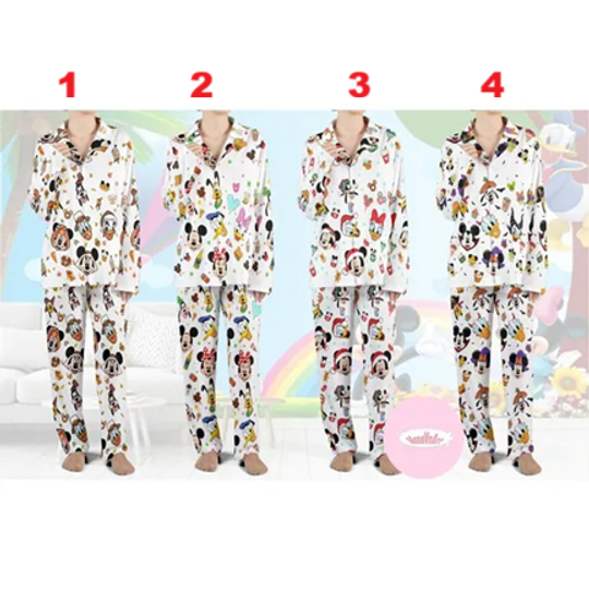 Personalized Mickey and Friends Disney Pajamas Set, Disney Halloween Thanksgiving Christmas Pajamas Kids Youth Adult, Birthday Pajamas Gifts