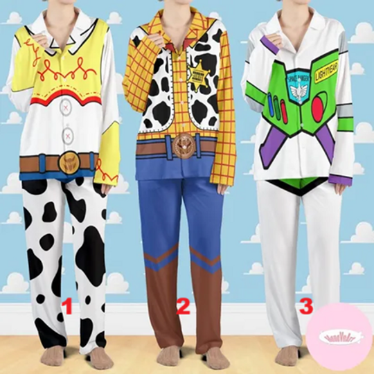 Personalized All Characters Disney Toy Story Pajamas Set, Buzz Lightyear Woody Christmas Pajamas Kids Adult Tee, Disney Birthday Pajamas Set