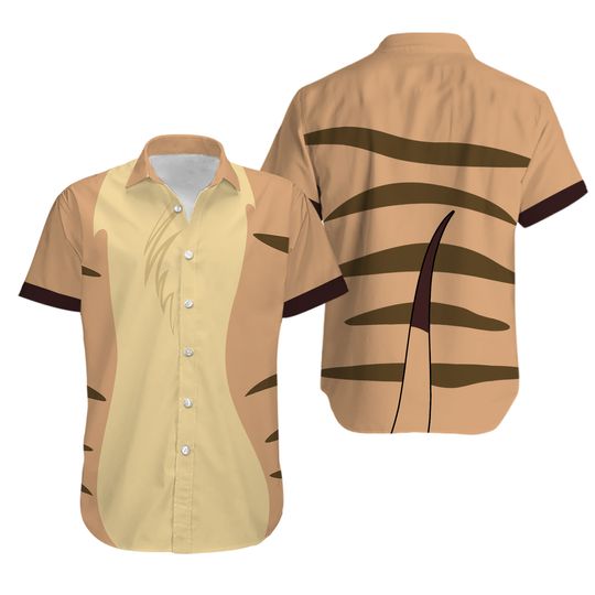 Lion King Hawaiian Shirt and Short, Timon Lion King Cosplay Shirt, Animal Kingdom Hawaii Shirts, Halloween Costume Gift