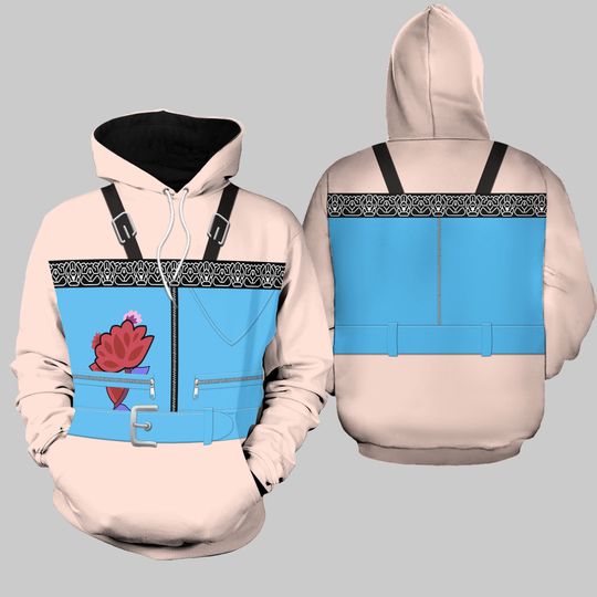 Kpop Demon Hunter Zoey Costume Hoodie, Zoey Flower Cosplay Legging For Women, Halloween Costume Huntrix Shirt Pants Set