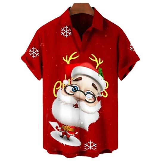 Men's Hawaiian Christmas, Beach Tee shirt