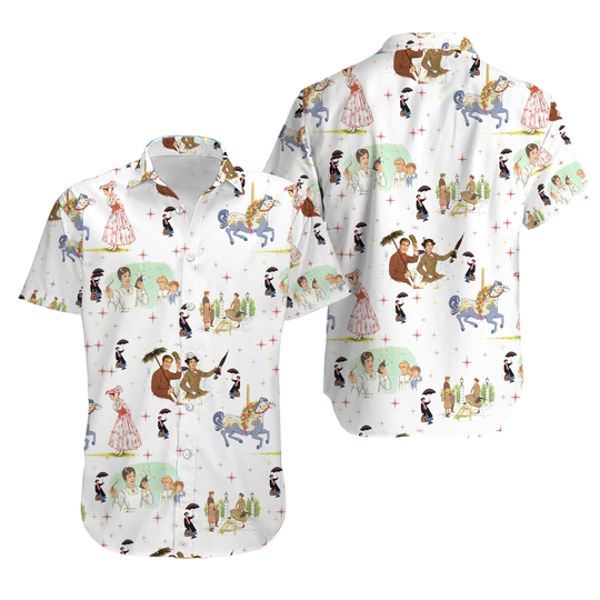 Vintage Mary Poppins Hawaiian Shirt
