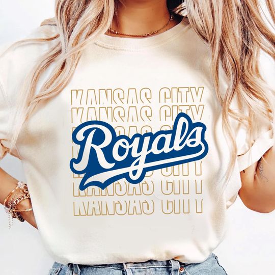 Retro Royal Baseball T-Shirt, Vintage Game Day Tee
