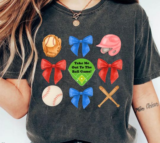 Discover Coquette Baseball T-Shirt, Baseball Fan Gift, Game Day Tee