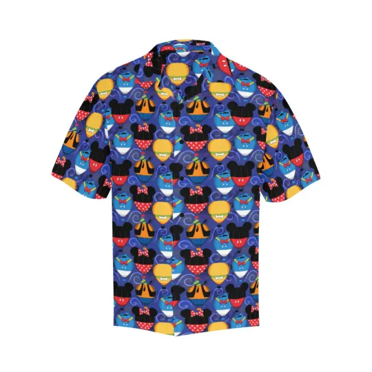 Discover Disney Mickey Hot Air Balloons Hawaiian Shirt