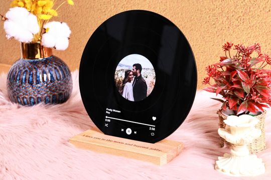 Personalized Vinyl Record - Anniversary Gift for Friends - Birthday Gifts - Gift for Best Friend - Acrylic Song Plaque - Christmas Gifts