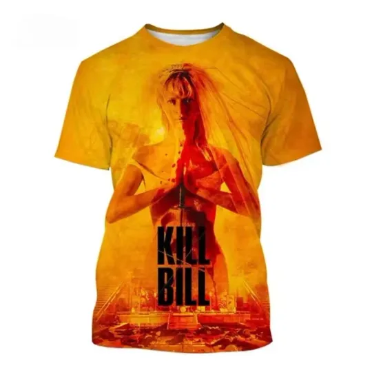 Discover Classic Movie Kill Bill 3D Print T-shirt Men Size S-5XL