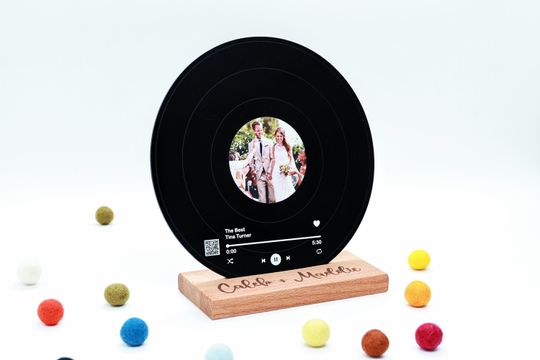 Personalized Vinyl Record - Anniversary Gift for Friends - Birthday Gifts - Gift for Best Friend - Acrylic Song Plaque - Christmas Gifts