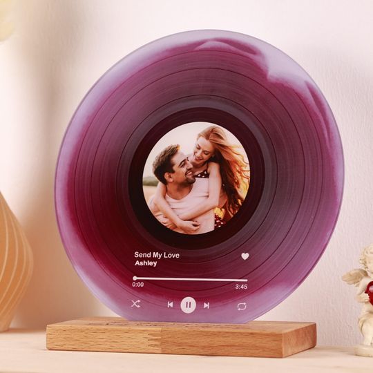 Discover First Dance Song with Photo - One Year Anniversary - Wedding Photo Gift - Wedding Gift Vinyl Record  1st 2nd 3rd 4th 5th Wedding Anniversary