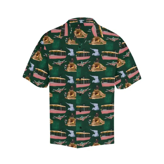 Discover Disney Jungle Skipper Vintage Green Hawaiian Shirt