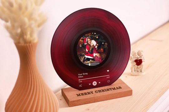 Personalized Vinyl Record with Photo - Christmas Gift for Mom - Mom Xmas Gift - Best Friend Birthday - Friendship Gift - BFF Christmas Gift