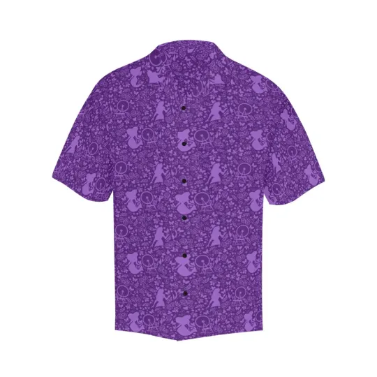 Discover Disney Sleeping Princess Purple Hawaiian Shirt
