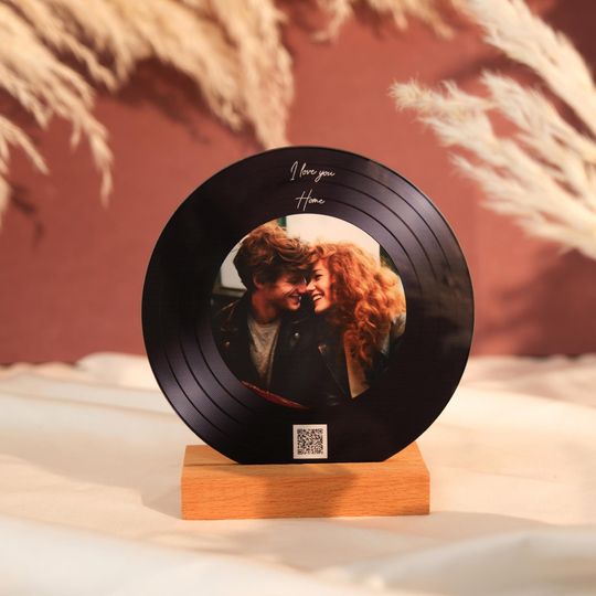Personalized Spotify Song Plaque: Custom Photo Acrylic Record