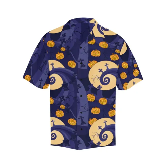 Discover Disney Nightmare Before Christmas Jack's Hill Hawaiian Shirt