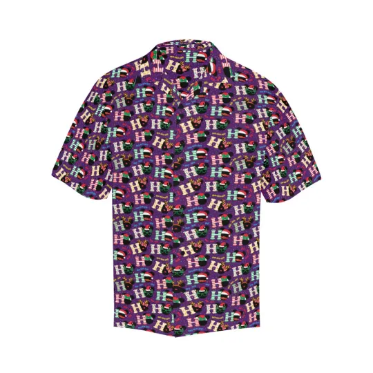Discover Disney Mickey Christmas Ho Ho Purple Hawaiian Shirt