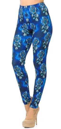 Discover Creamy Soft Azure Dream Catcher Leggings
