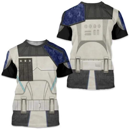 Captain Rex Shirt, Star Wars Costume 3D T Shirt