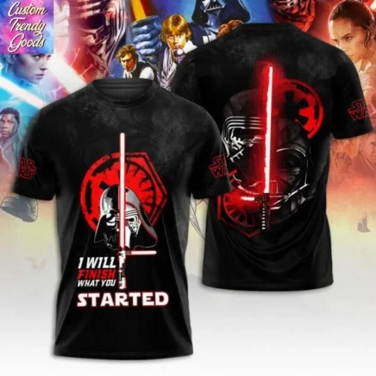 Discover Star Wars I Will Finish What You Started 3D T-Shirt