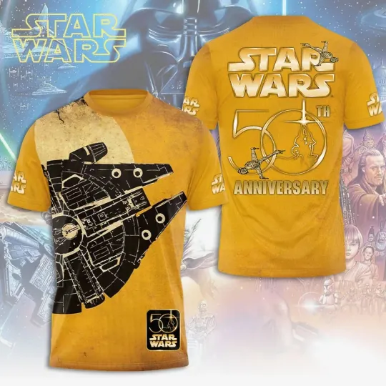 Discover Star Wars 50th Anniversary 3D T-shirt