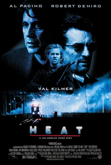 Discover Heat Movie Poster  - Al Pacino, Robert De Niro, Val Kilmer
