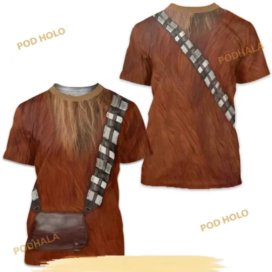 Star Wars Costume Chewbacca Shirt, Star Wars 3D Shirt