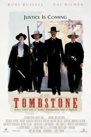 Discover Tombstone Movie Poster Print - Vertical Premium Matte - Val Kilmer, Kurt Russell