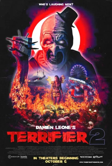 Terrifier 2 Movie Poster  - Horror Retro Style Vertical Poster