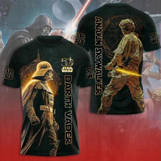 Discover Darth Vader Anakin Skywalker Star Wars 3D Shirt